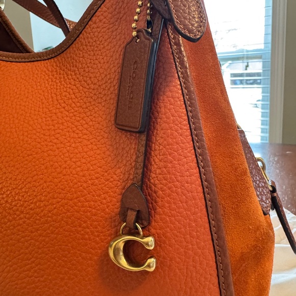 COACH Mixed Leather w/ Suede Bag - Picture 2 of 16